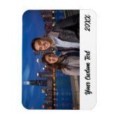 Custom Family Vacation Foto Kühlschrank Magnet (Vertikal)