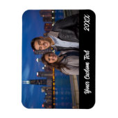 Custom Family Vacation Foto Kühlschrank Magnet (Vertikal)