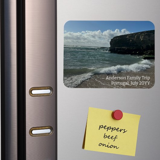 Custom Family Vacation Foto Kühlschrank Magnet. Magnet