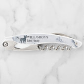 Custom Family Vacation Lake House Party Corkschrau Kellnermesser (Vorderseite)