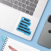 Custom Family Vinyl Sticker-Blue Aufkleber (Laptop mit iPhone)