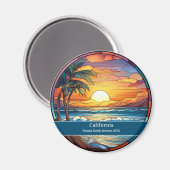Custom Family Wiedersehen Beach Souvenir Magnet (Vorderseite/Rückseite)