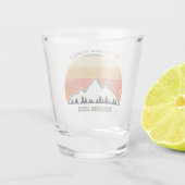 Custom Family Wiedersehen Beautiful Nature Sunset Schnapsglas (Rückseite)