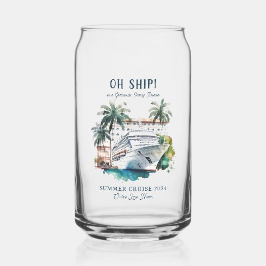 Custom Family Wiedersehen Cruise Ship Sommerurlaub Dosenglas (Links)