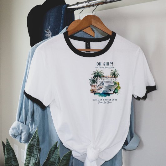 Custom Family Wiedersehen Cruise Ship Sommerurlaub T-Shirt