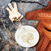 Custom Family Wiedersehen Gold Heart Shaped Tree Schlüsselanhänger