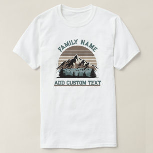 Custom Family Wiedersehen Mountain Road Trip Campi T-Shirt