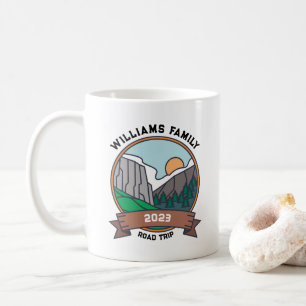 Custom Family Wiedersehen Road Trip Mountain Kaffeetasse