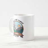 Custom Family Wiedersehen Road Trip Mountain Kaffeetasse (Vorderseite Links)