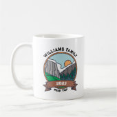 Custom Family Wiedersehen Road Trip Mountain Kaffeetasse (Links)