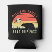 Custom Family Wiedersehen Road Trip Mountain Sunse Dosenkühler (Rückseite)