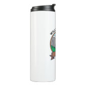 Custom Family Wiedersehen Road Trip Mountain Thermosbecher (Nach links gedreht)