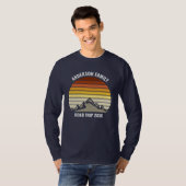 Custom Family Wiedersehen Road Trip Sunset Long Sl T-Shirt (Vorne ganz)