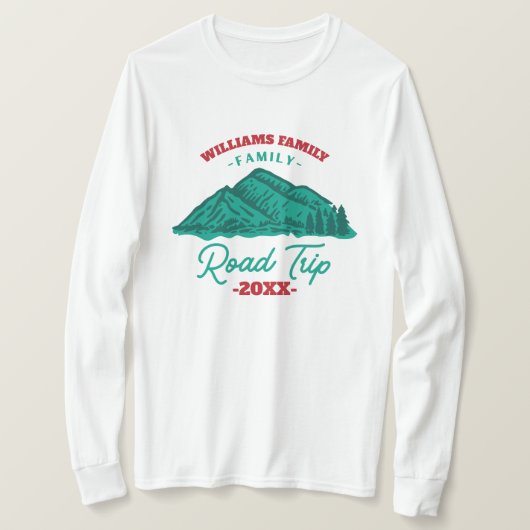Custom Family Wiedersehen Road Trip T-Shirt (Design vorne)