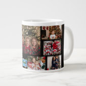 Custom Family Xmas Gift Mug Jumbo-Tasse (Vorderseite Rechts)