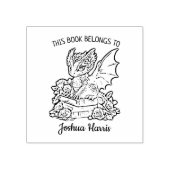 Custom Fantasy Baby Dragon Buchzeichen Gummistempel (Prägung)