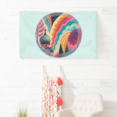 Custom Fantasy Dome Banner in Minze (Insitu)