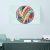 Custom Fantasy Dome Banner in Minze (Messeveranstaltung)
