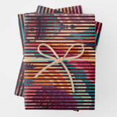 Custom Fantasy Dome Striped Gift Wrap (Set of 3) Geschenkpapier Set (Beispiel)
