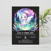 Custom Fantasy Fairy Birthday Einladung (Stehend Vorderseite)