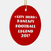 Custom Fantasy Football Keramikornament (Rechts)