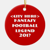 Custom Fantasy Football Keramikornament (Vorne)