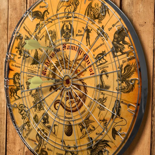 Custom Fantasy Vintag Familienwappen Gift Dartscheibe