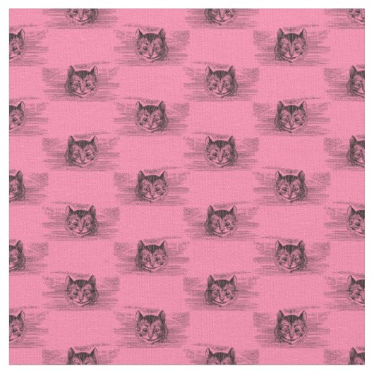 CUSTOM-FARBE der Cheshire Cat Alice im Wunderland Stoff (Nahaufnahme)