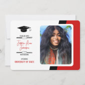 CUSTOM FARBE Foto Abschluss Ankündigung (Vorderseite)