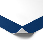 CUSTOM FARBE Foto Abschluss Signature-Meldung Poster (Ecke)