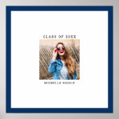 CUSTOM FARBE Foto Abschluss Signature-Meldung Poster (Vorne)