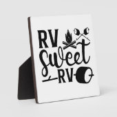 CUSTOM FARBE RV Sweet RV Camping Fotoplatte (Vorderseite)