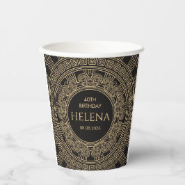 CUSTOM FARBEN elegant griechisch oder römisch Gebu Pappbecher