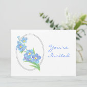 Custom Farewell Party Einladung vergessen Sie mich (Stehend Vorderseite)