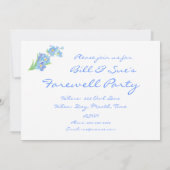 Custom Farewell Party Einladung vergessen Sie mich (Rückseite)