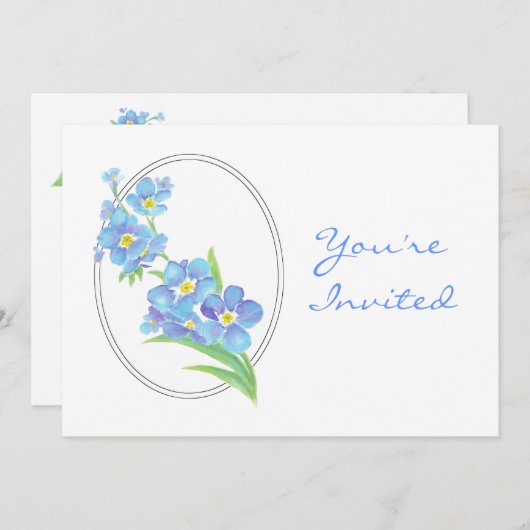 Custom Farewell Party Einladung vergessen Sie mich (Vorne/Hinten)