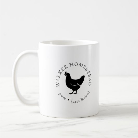 Custom Farm Business Logo Promo Coffee mug Kaffeetasse (Links)