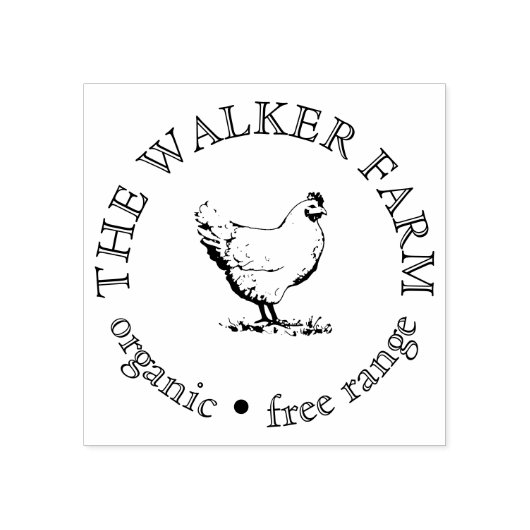 Custom Farm Business Promotional Logo Gummistempel (Prägung)