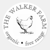 Custom Farm Business Promotional Logo  Runder Aufkleber (Vorderseite)