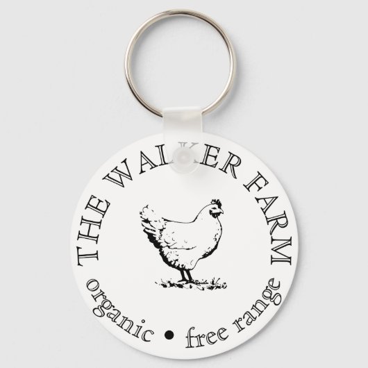 Custom Farm Business Promotional Logo  Schlüsselanhänger (Vorderseite)