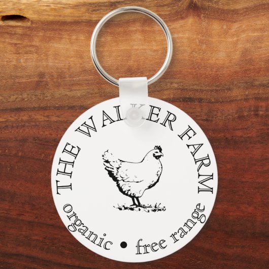 Custom Farm Business Promotional Logo Schlüsselanhänger (Rückseite)