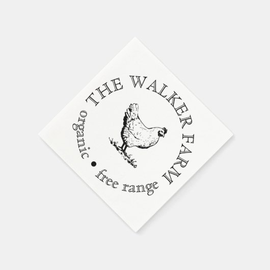 Custom Farm Business Promotional Logo Serviette (Ecke)