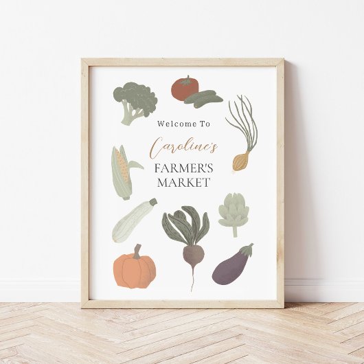 Custom Farmer's Market Party Poster