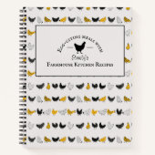Custom Farmhouse Kitchen Chicken Recipe Notizblock (Vorderseite)