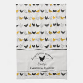 Custom Farmhouse Küche Hühnermuster Geschirrtuch (Vertikal)