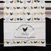 Custom Farmhouse Küche Hühnermuster Geschirrtuch