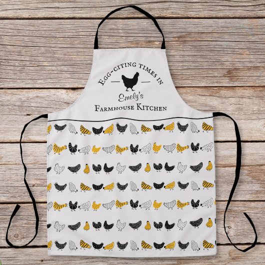 Custom Farmhouse Küche Hühnermuster Schürze