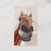 Custom Farrier Trimmer Funny Horse Visitenkarte (Rückseite)