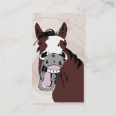 Custom Farrier Trimmer Happy Horse Business Card Visitenkarte (Rückseite)