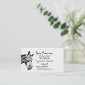 Custom Farrier Trimmer Horse Business Card Visitenkarte (Stehend Vorderseite)
